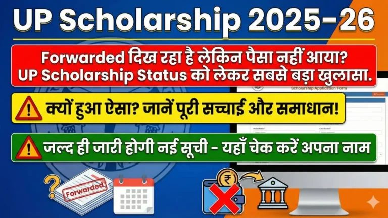 UP Scholarship 2024-25 2025-26 payment status update