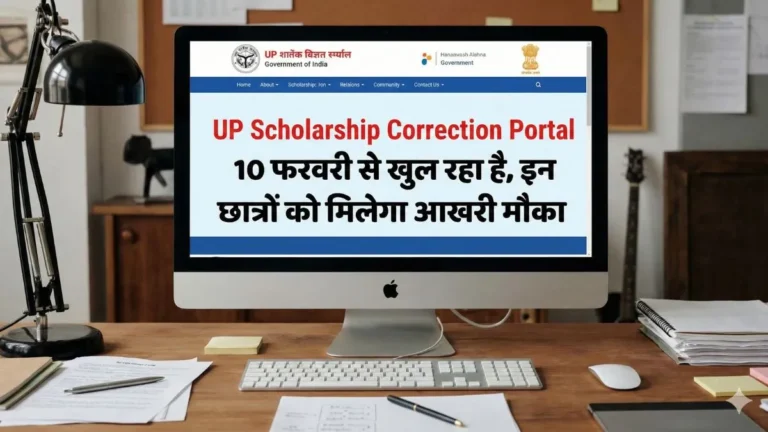 UP Scholarship correction portal open from 10 February 2026
