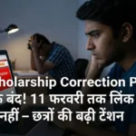 UP Scholarship correction window dashboard option screenshot