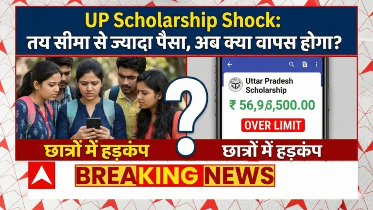 UP Scholarship Portal पर payment delay और error